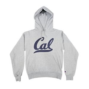 CHAMPION CAL BERKELEY HOODIE – XS – ECO FLEECE – GRAY – RETRO COLLEGIATE STYLE